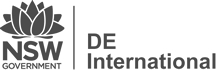 De International Logo